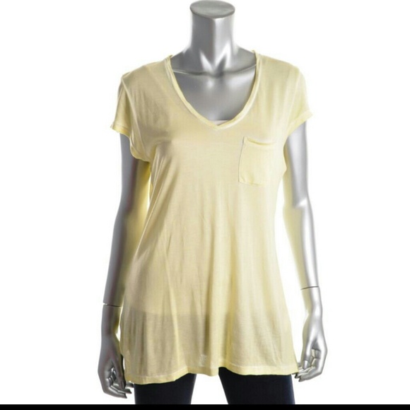 NWT Sz Lg Calvin Klein Yellow Modal Shirt - Picture 1 of 1
