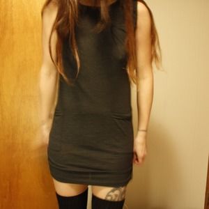 *SOLD* Grey Front pocket dress from AA