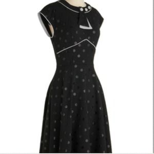 Retro Black Polka Dot dress