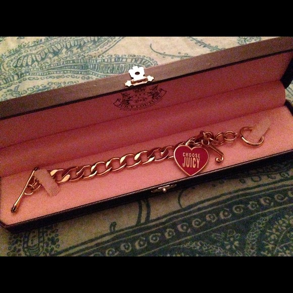 💖 Juicy Couture 💖 heart charm bracelet - Picture 1 of 3