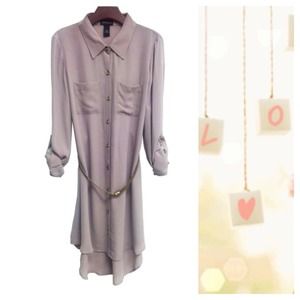 Chiffon button down dress..^^