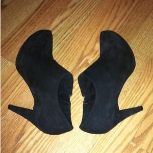 Black Suede Boots/Heels