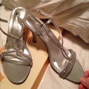 David's Bridal BLING Sling backs!!!