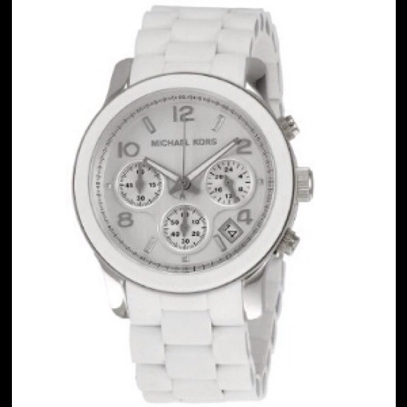Reduced! White Michael Kors Watch