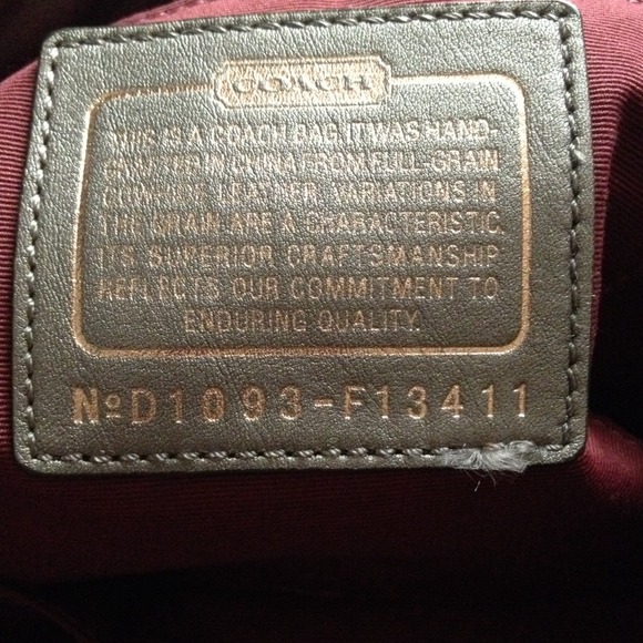 Authentic coach purse