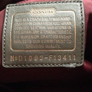 Authentic coach purse