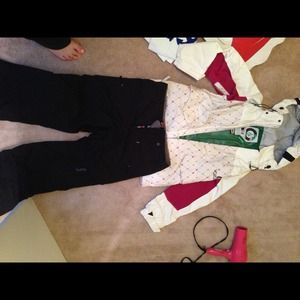 Volcom snowboard jacket size XS with Burton S pant