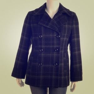 Faux Wool Peacoat