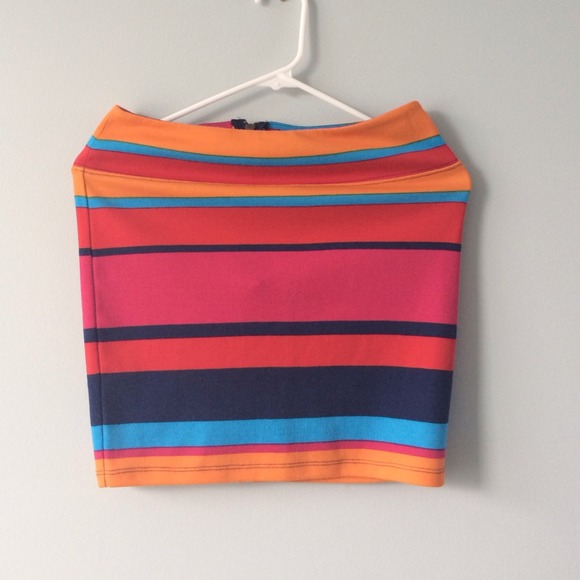 Striped Mini Skirt