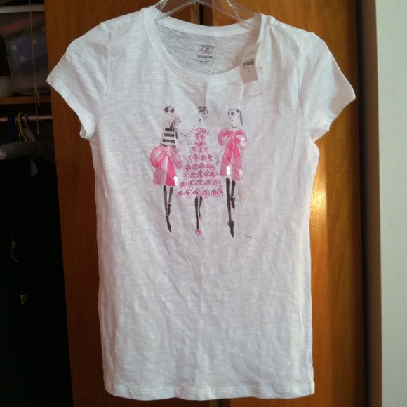 Ann Taylor Loft Shirt (Supports Breast Cancer)