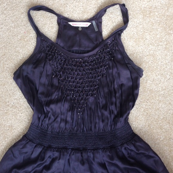 🎉 HOST PICK 🎉 Rebecca Taylor Beaded Silk Dress - Picture 2 of 4