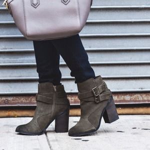 Shoemint Shoes - ShoeMint Olive Green "Emma" Booties Size 8.5 Shoemint Shoes - ShoeMint Olive Green "Emma" Booties Size 8.5