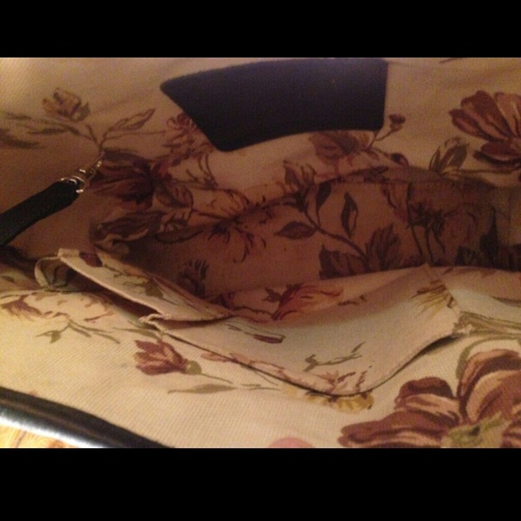 Brighton Woven Tan & Black Raffia Tote - Picture 4 of 4