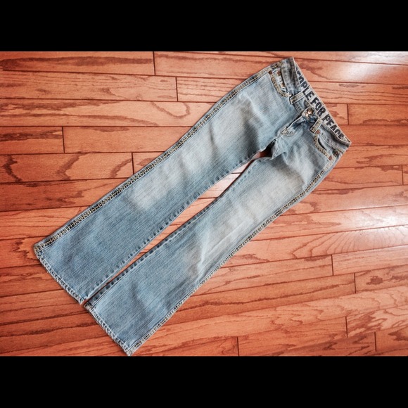 ๐SOLD๐ People for PEACE jeans ๐โ๏ธ29X33 - Picture 2 of 4