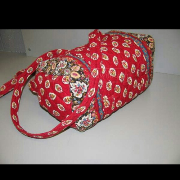 SOLD IN BUNDLE - Vera Bradley Red Leaf Duffle - Picture 3 of 4