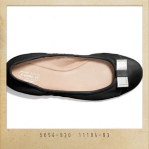 SOLD!!!! COACH Demi Flat - Black