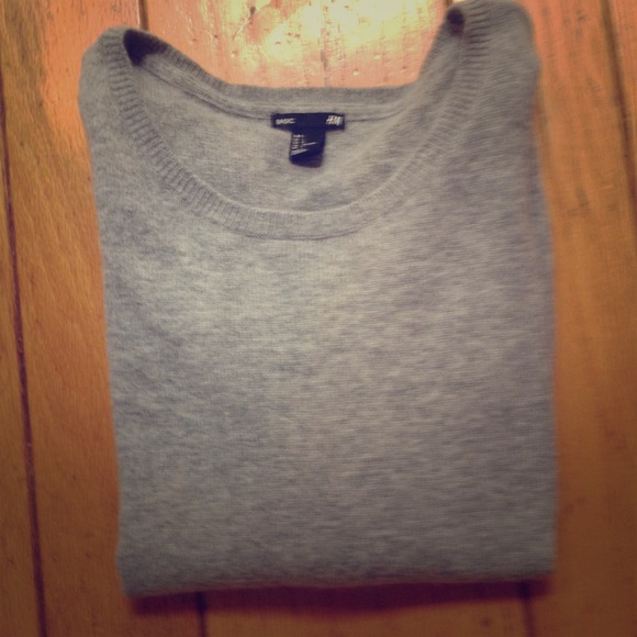 *BUNDLED* Grey H&M sweater and black rain boots