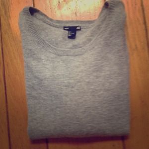 *BUNDLED* Grey H&M sweater and black rain boots