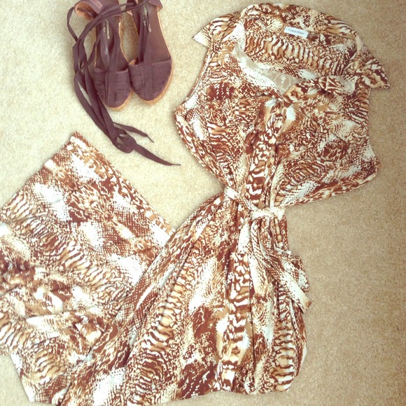 🚫BUNDLED🚫 Animal Print Calvin Klein Maxi