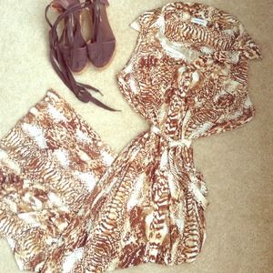 🚫BUNDLED🚫 Animal Print Calvin Klein Maxi