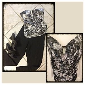 Sparkly and Sexy strapless party top