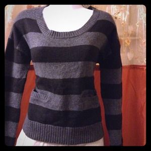 Black and gray striped sweater *reduced*