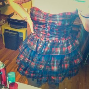 Plaid party dress