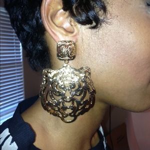 Tiger earrings