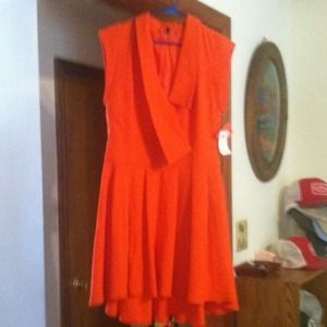 Orange dress, size 6