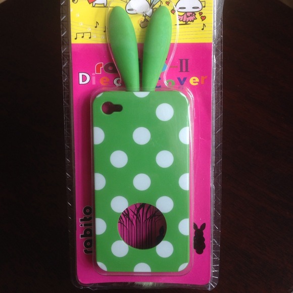 Rabbit Ears iPhone 4/4s Case with Puffy Tail