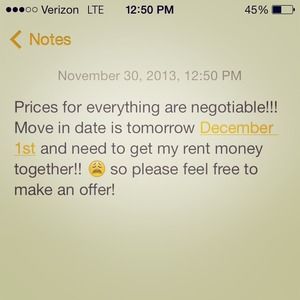 PRICES ARE ALL NEGOTIABLE!!!