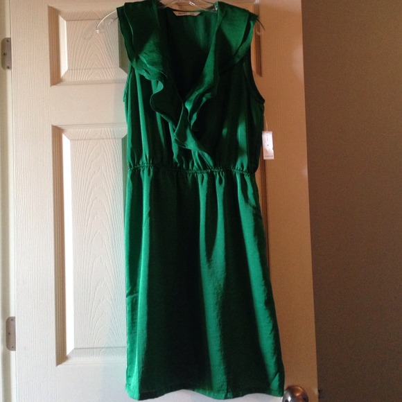 Emerald green lightweight dress