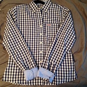Checkered button up shirt