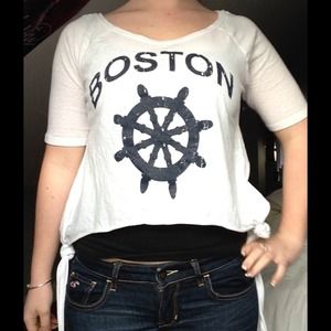 Boston Nautical short sleeve shirt with ties