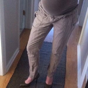 Maternity cotton/linen pants