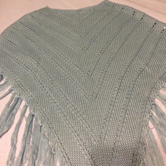 Knit poncho