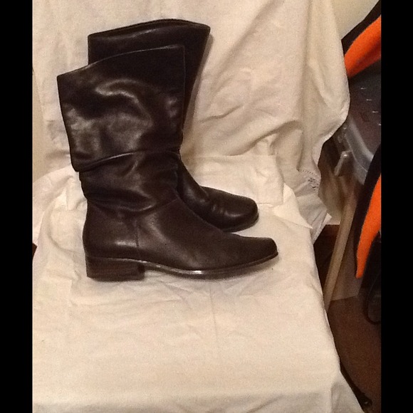 Leather boots