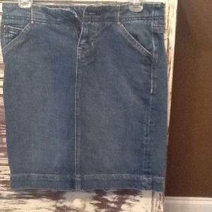 Gap denim pencil skirt. Sz 0.