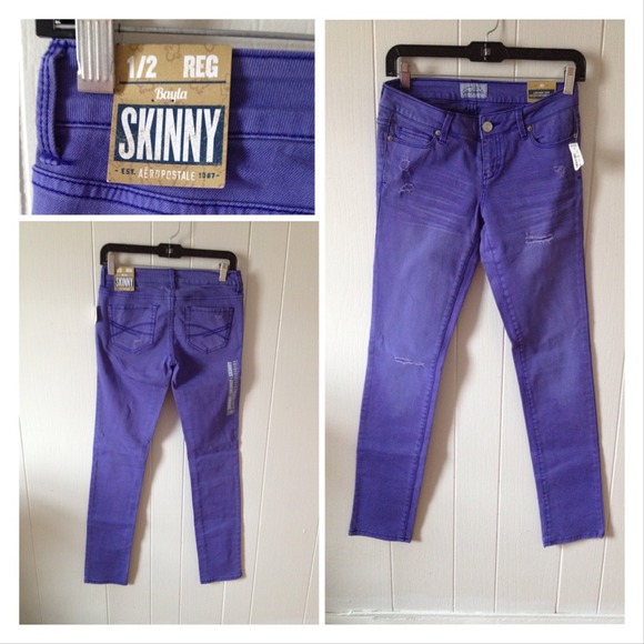 Purple aero jeans