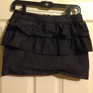 Mini denim skirt