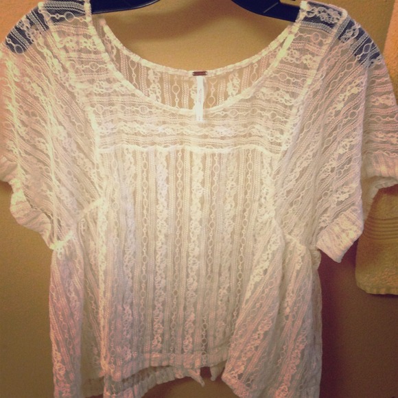 Free People Boho Lace Top