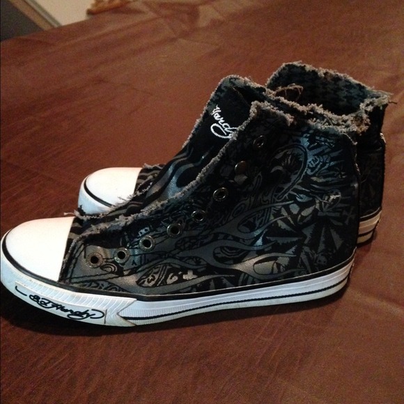 Ed Hardy Shoes - Just reduced!--Ed Hardy high tops