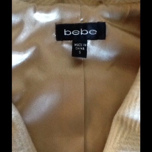 Bebe wool-blend moto jacket with knit sleeves - Picture 2 of 5