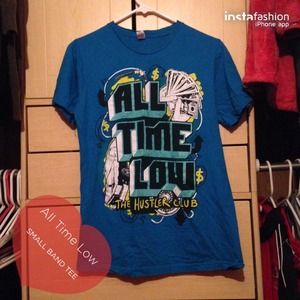 All time low hustler club tee shirt