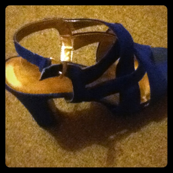 Royal blue heels