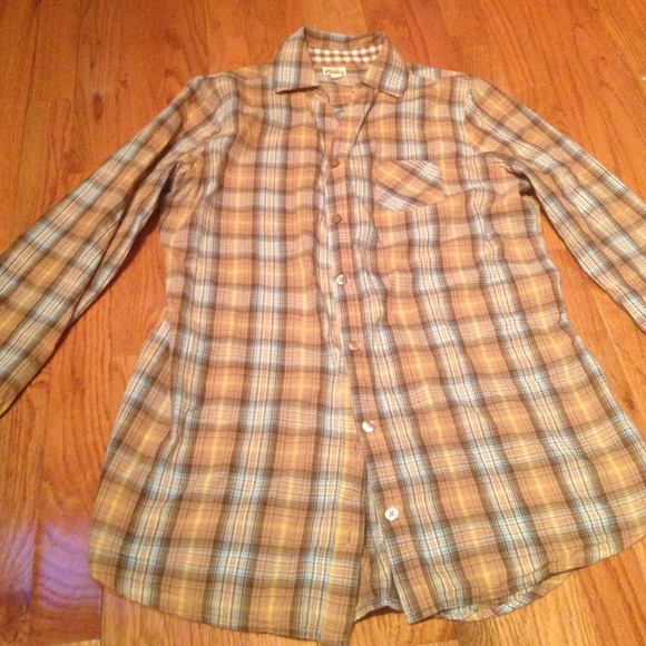 ♥️SOLD♥️plaid long sleeve