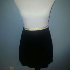 Black Bebe Mini Skirt for Suit
