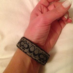 Authentic blue jean colored Coach bracelet Jlo