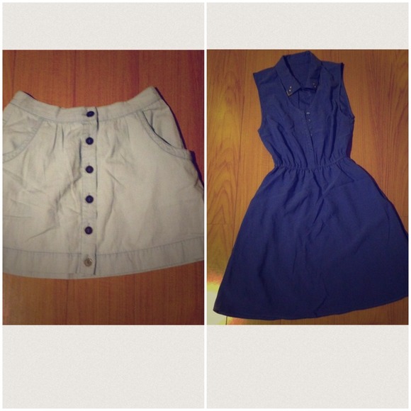 🎉BUNDLE👗. NEW Periwinkle dress and blue skirt
