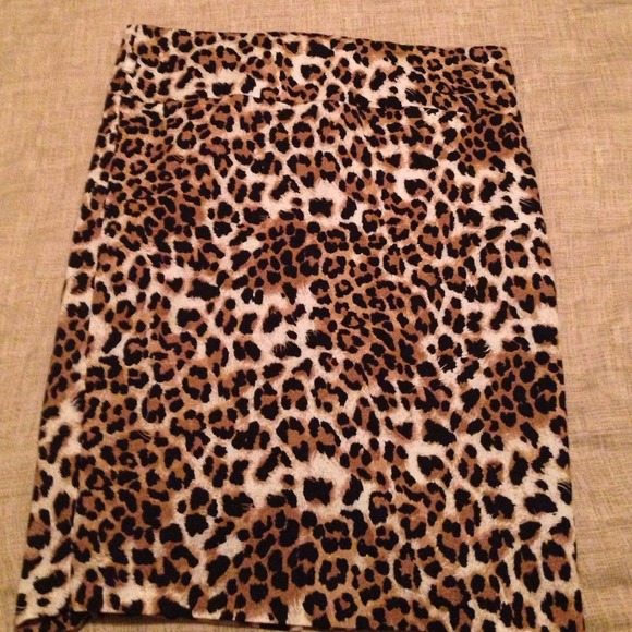 Cheetah print skirt. Sold